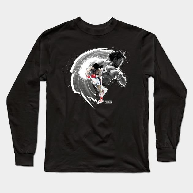 Roberto Duran Long Sleeve T-Shirt by Shunsuke